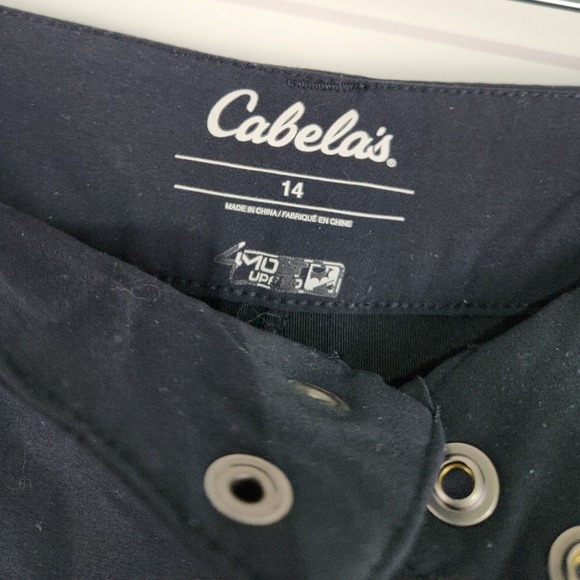 Cabela's Women's sz 14 Dark Blue Skirt Skorts Shorts Pockets Active Sporty - Picture 7 of 9